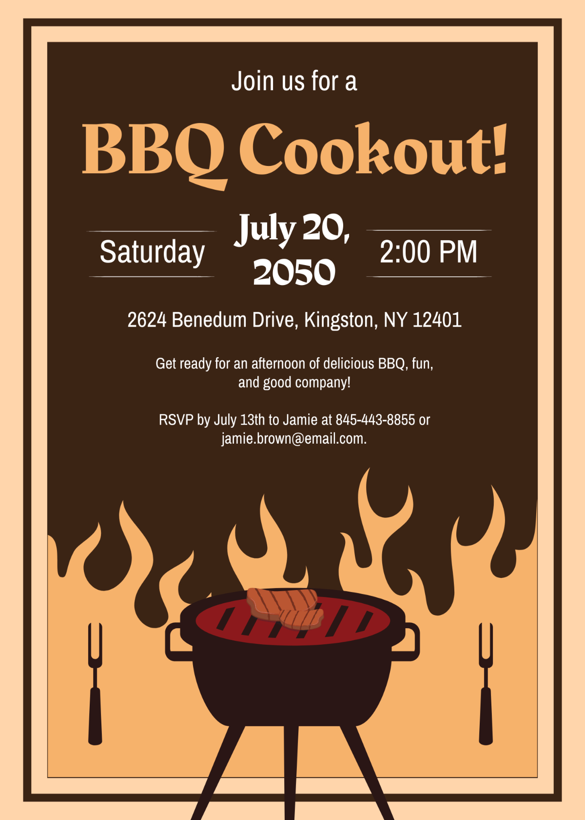 Free Printable Cookout Invitation Template Template Samples