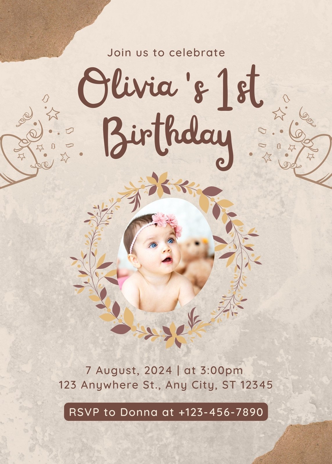 free 1st birthday invitation templates printable