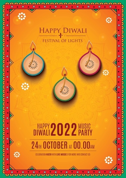 free diwali invitation templates
