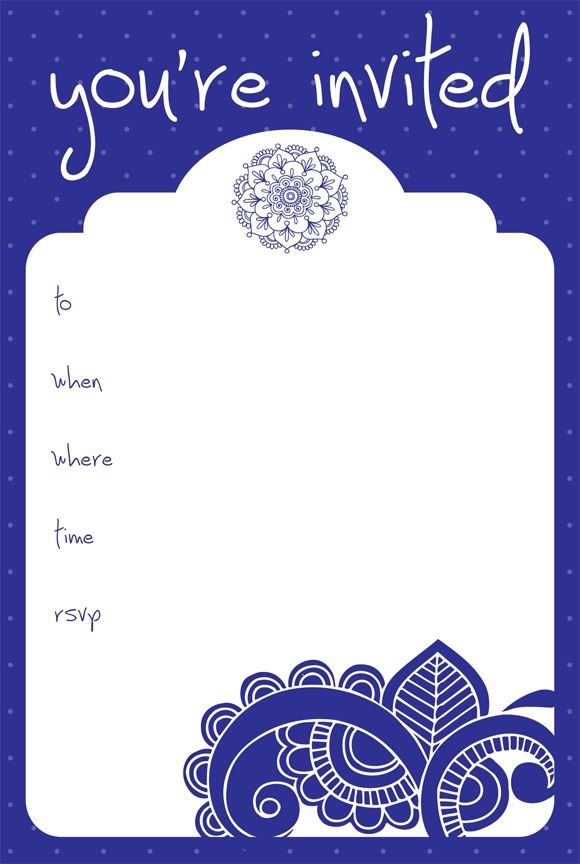 free customized invitation templates