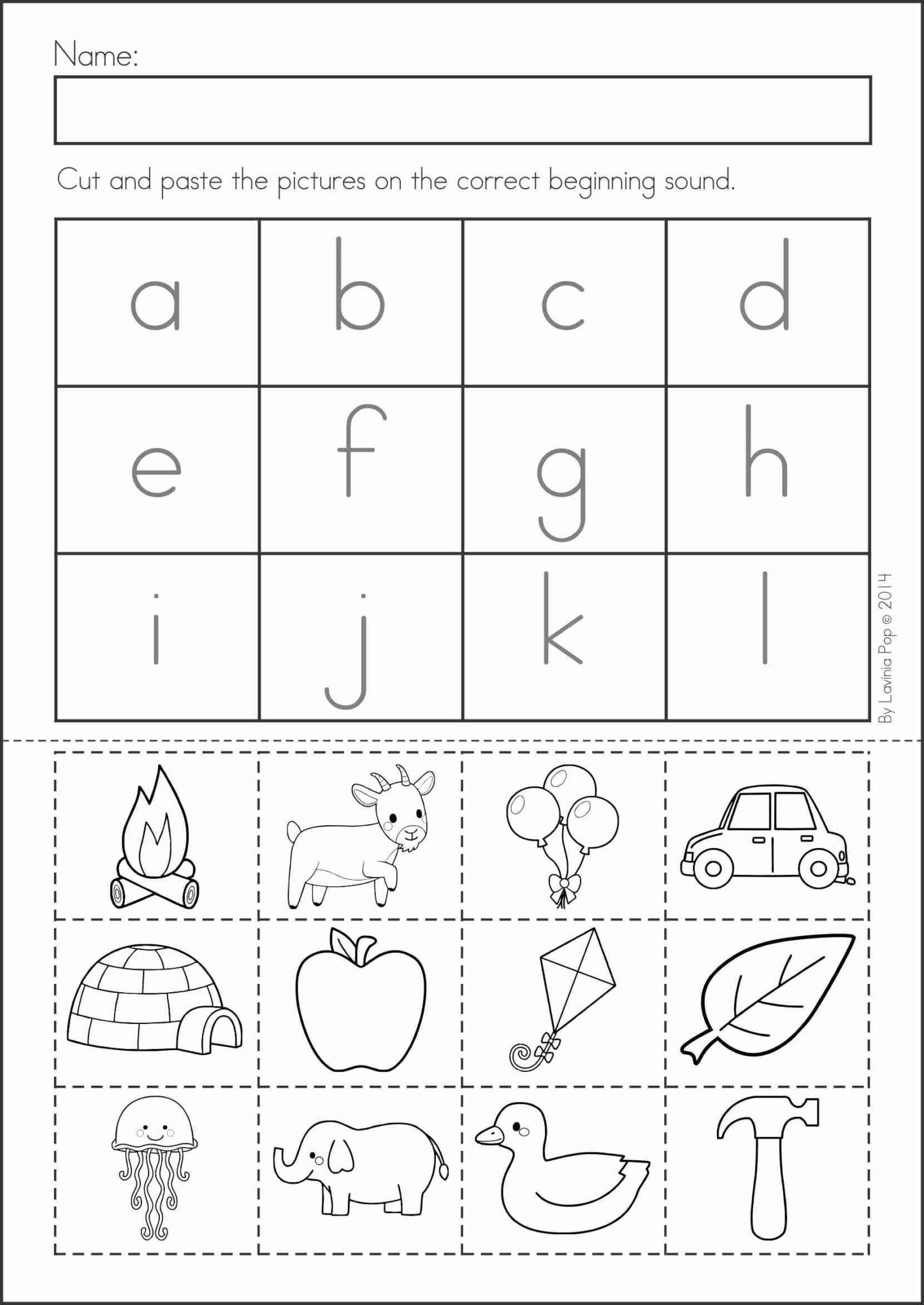 free printable cut and paste worksheets