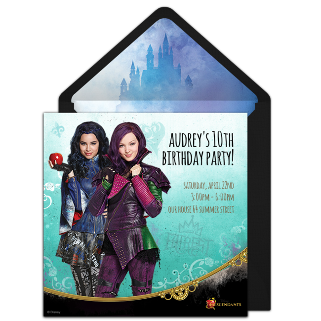 Free Printable Descendants Invitation Template Printable Templates
