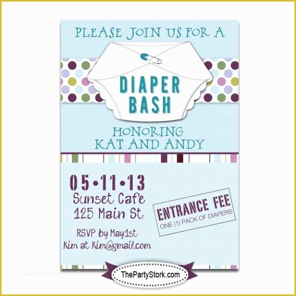 Free Printable Diaper Party Invitation Templates Of Free Printable 
