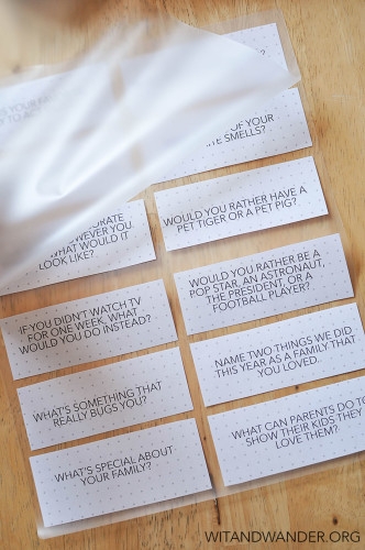 Free Printable Dinner Table Talk Cards Our Handcrafted Life