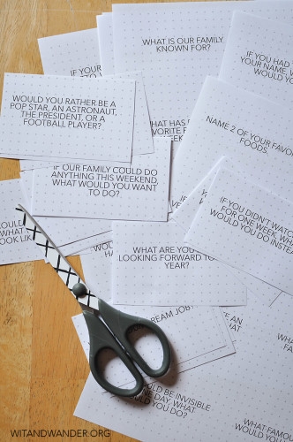 Free Printable Dinner Table Talk Cards Our Handcrafted Life