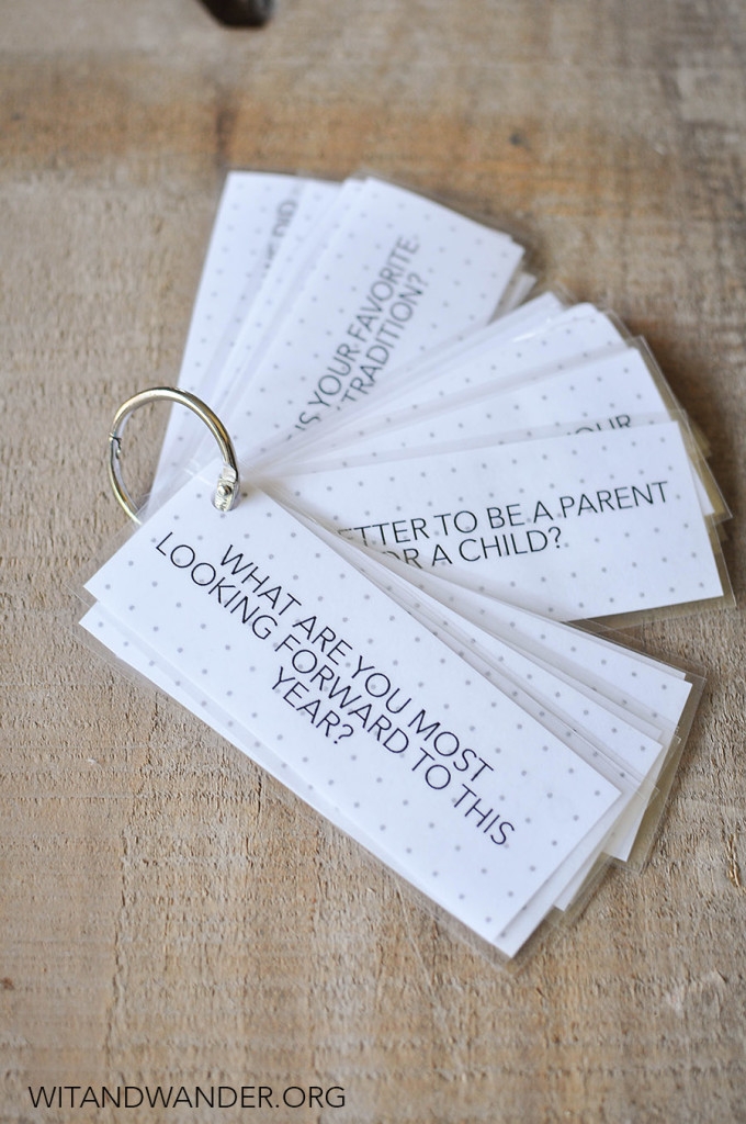 Free Printable Dinner Table Talk Cards Our Handcrafted Life