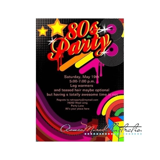 Free Printable Disco Party Invitations Templates Printable Party