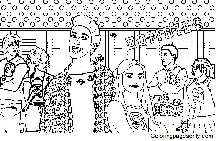 Free Printable Disney Zombies Coloring Page Free Printable Coloring Pages