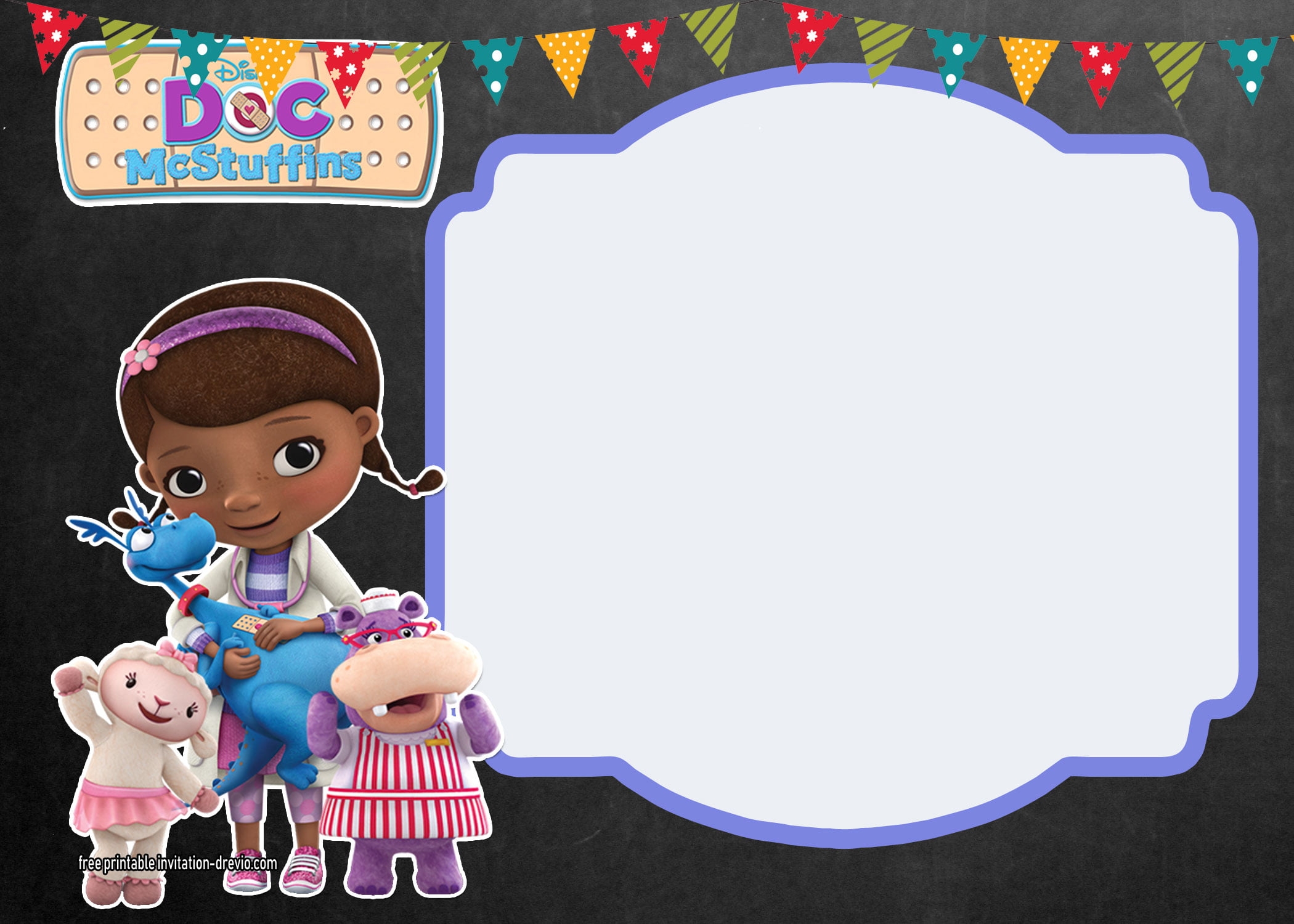 Free Printable Doc Mcstuffins Invitations Template Printable Templates
