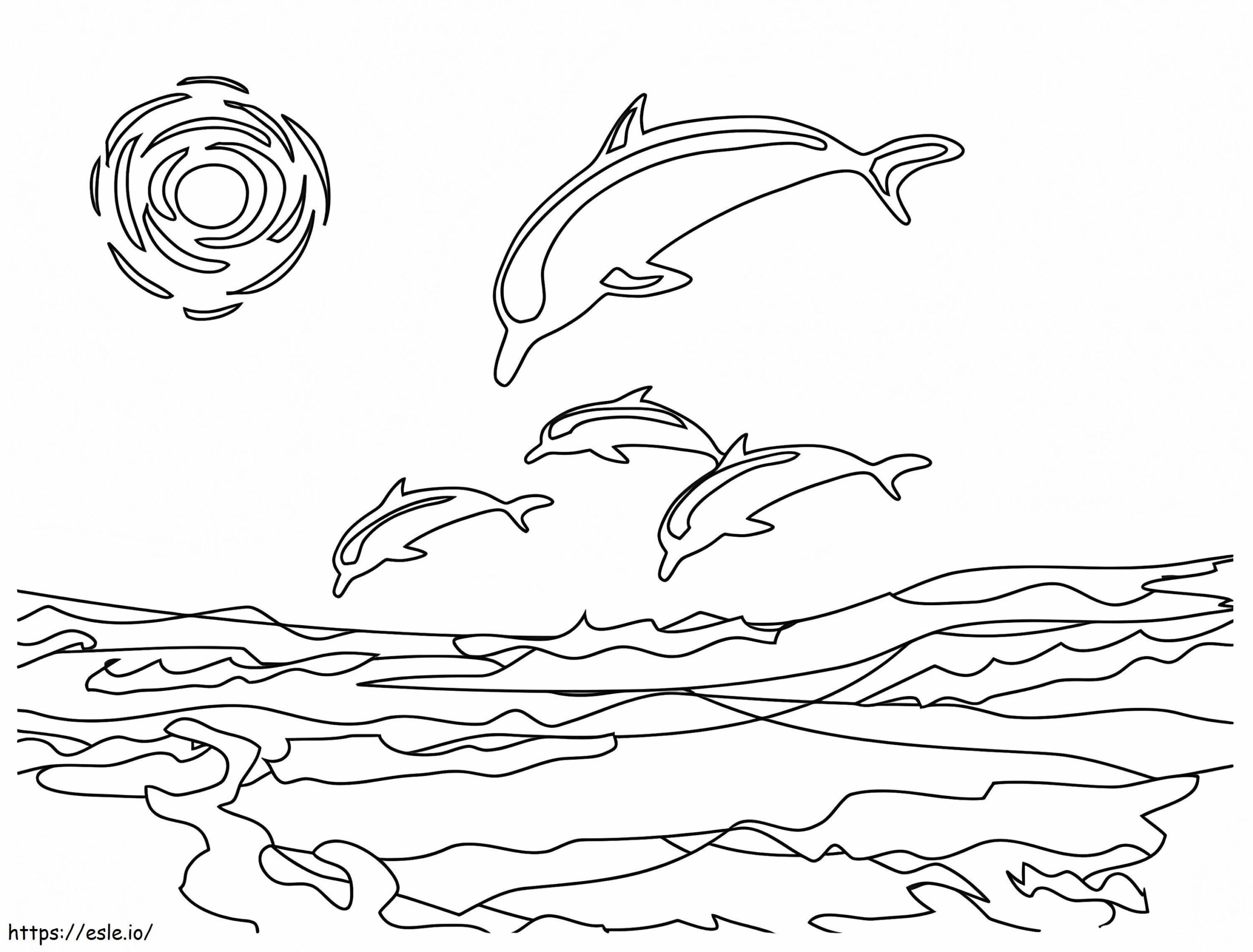 free printable coloring pages of dolphins