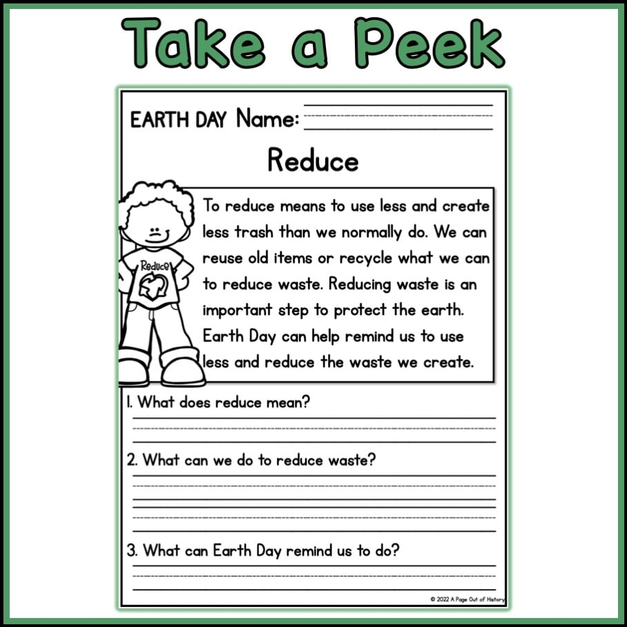 earth day printable worksheets