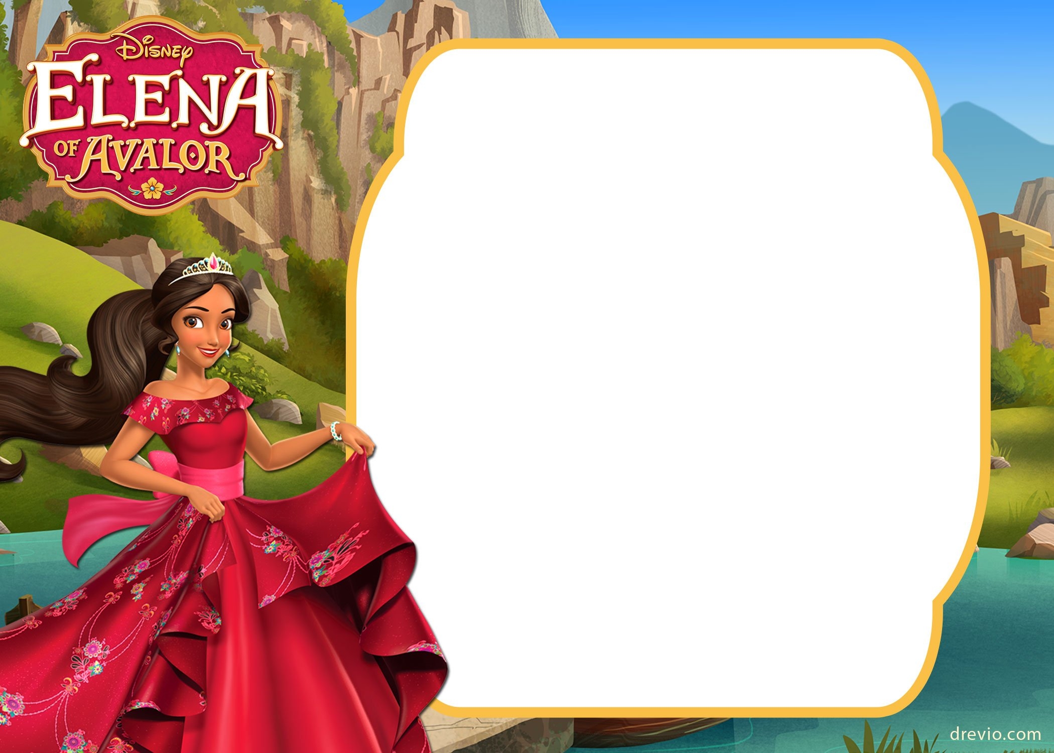 FREE Printable Elena Of Avalor Invitation Template FREE PRINTABLE 
