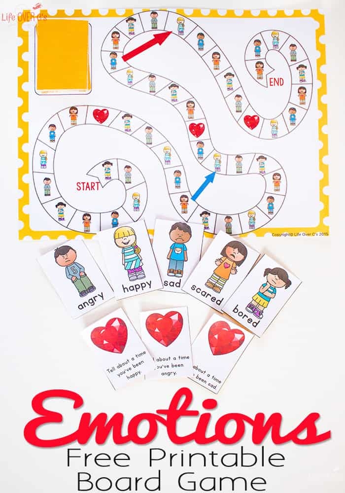 Free Printable Emotions Board Game
