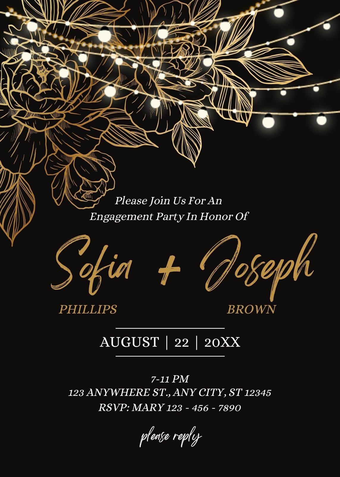 Free Printable Engagement Party Invitation Templates Canva 46 OFF