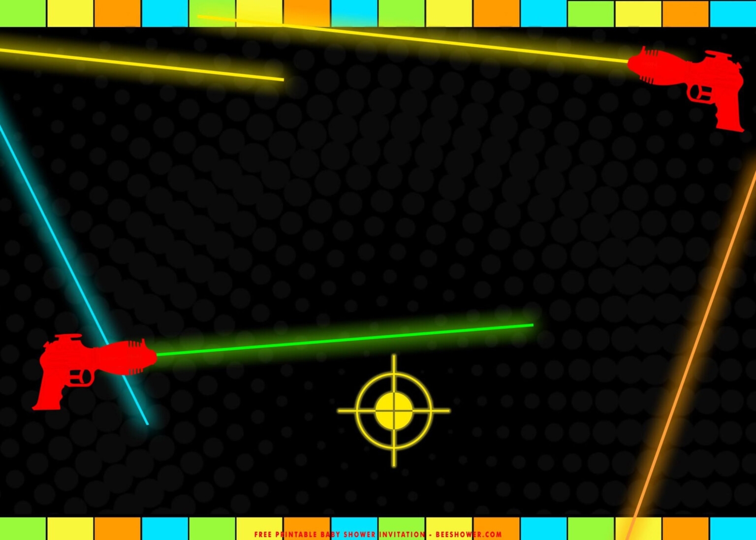FREE Printable Epic Laser Tag Birthday Invitation Templates FREE 