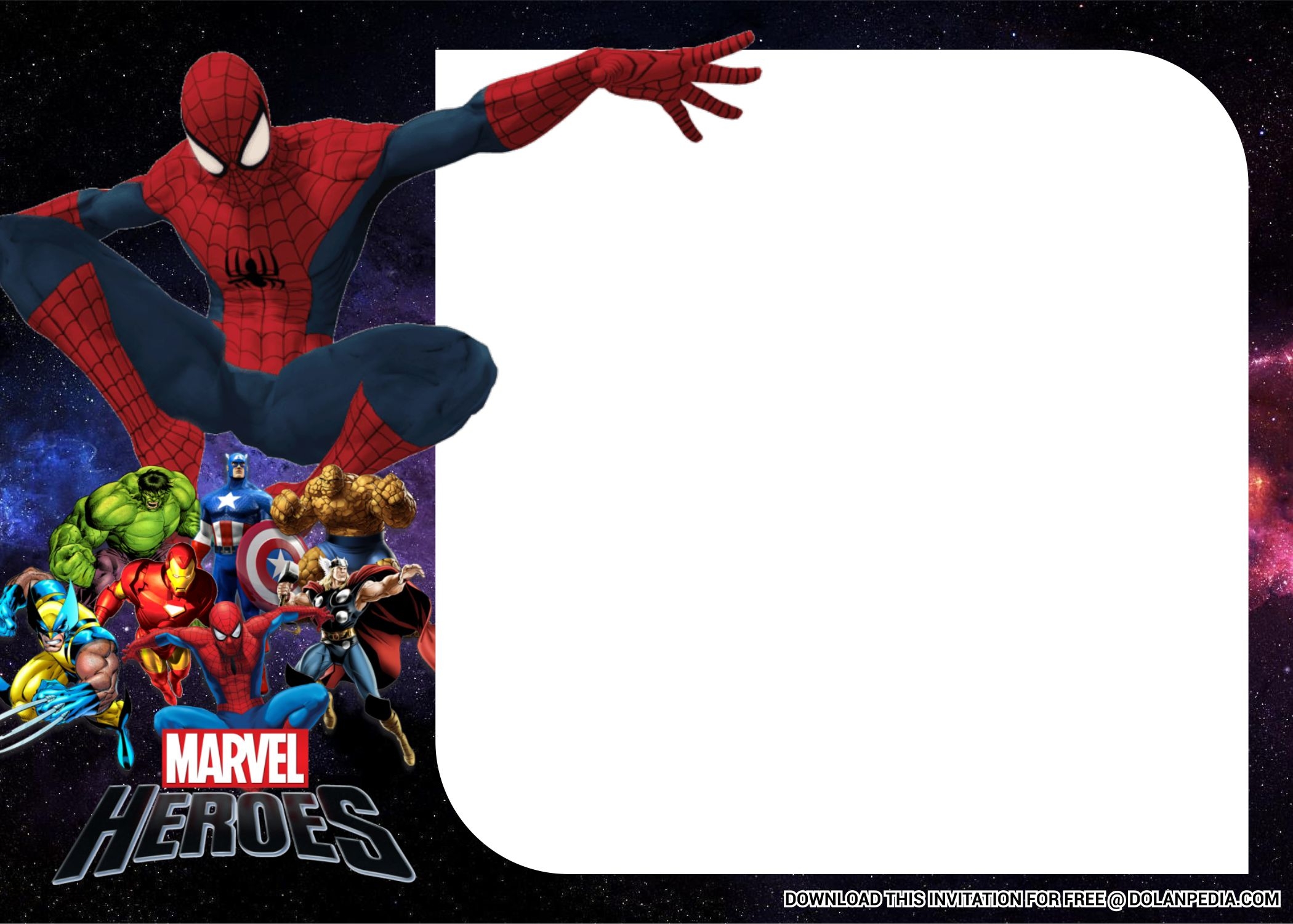  FREE Printable Epic Superhero Birthday Party Invitation Templates 
