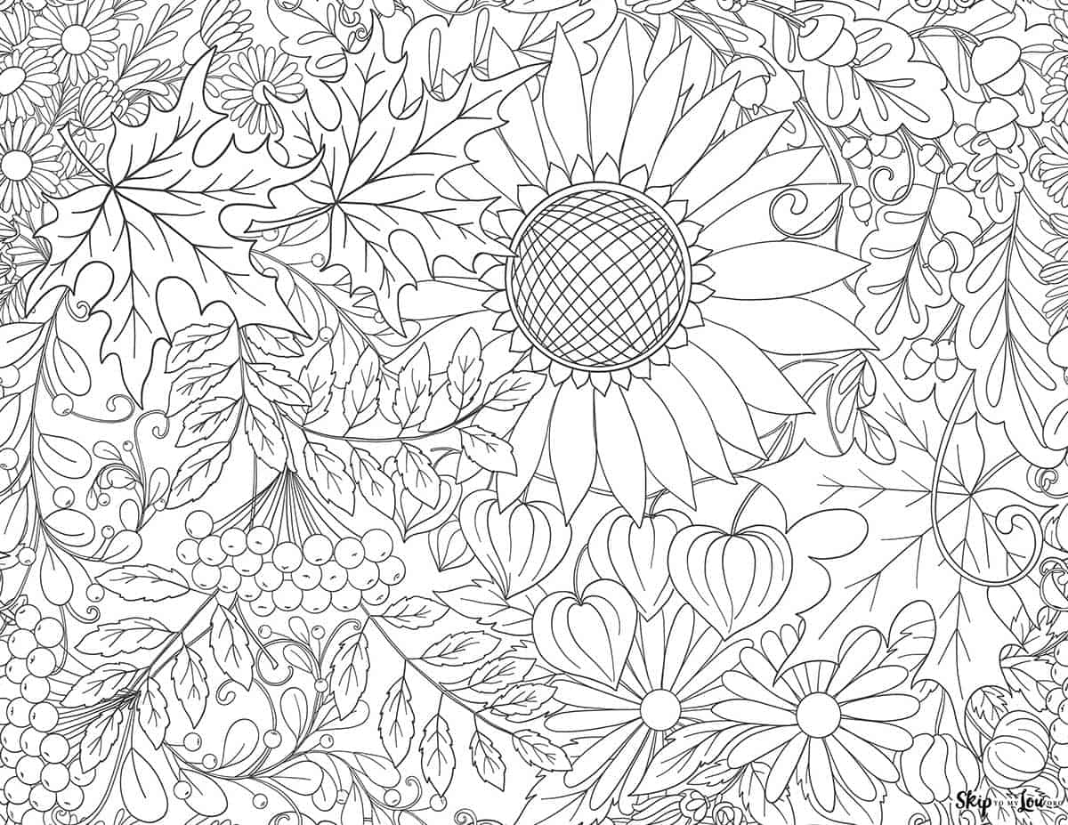 free coloring pages for adults fall