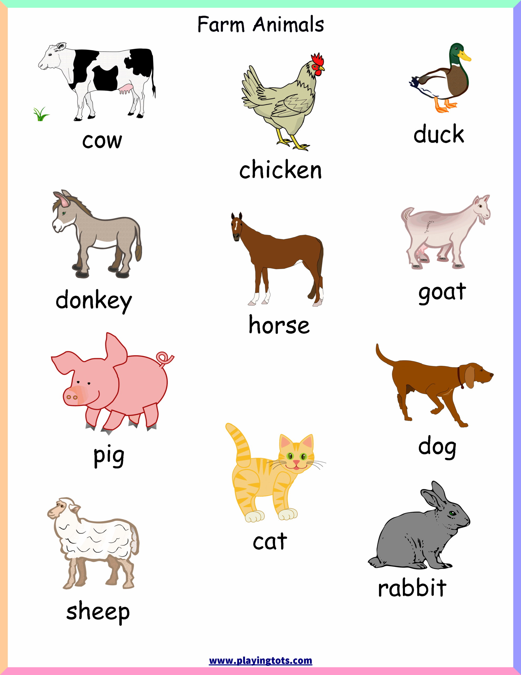 printable farm activities for toddlers