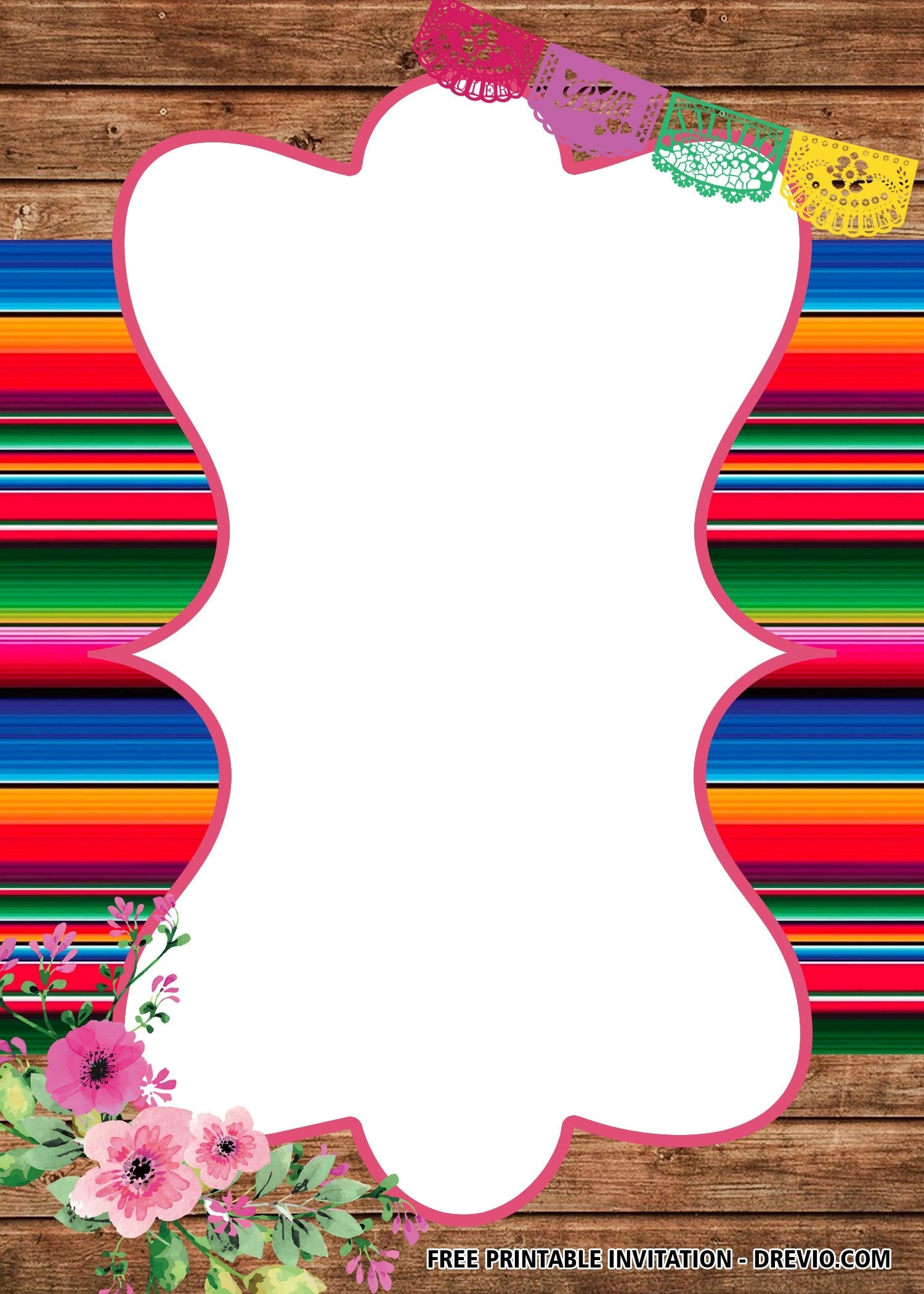 Free Printable Fiesta Invitation Template Printables Template Free