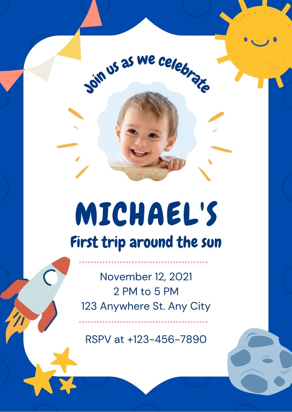 free printable first birthday invitation templates