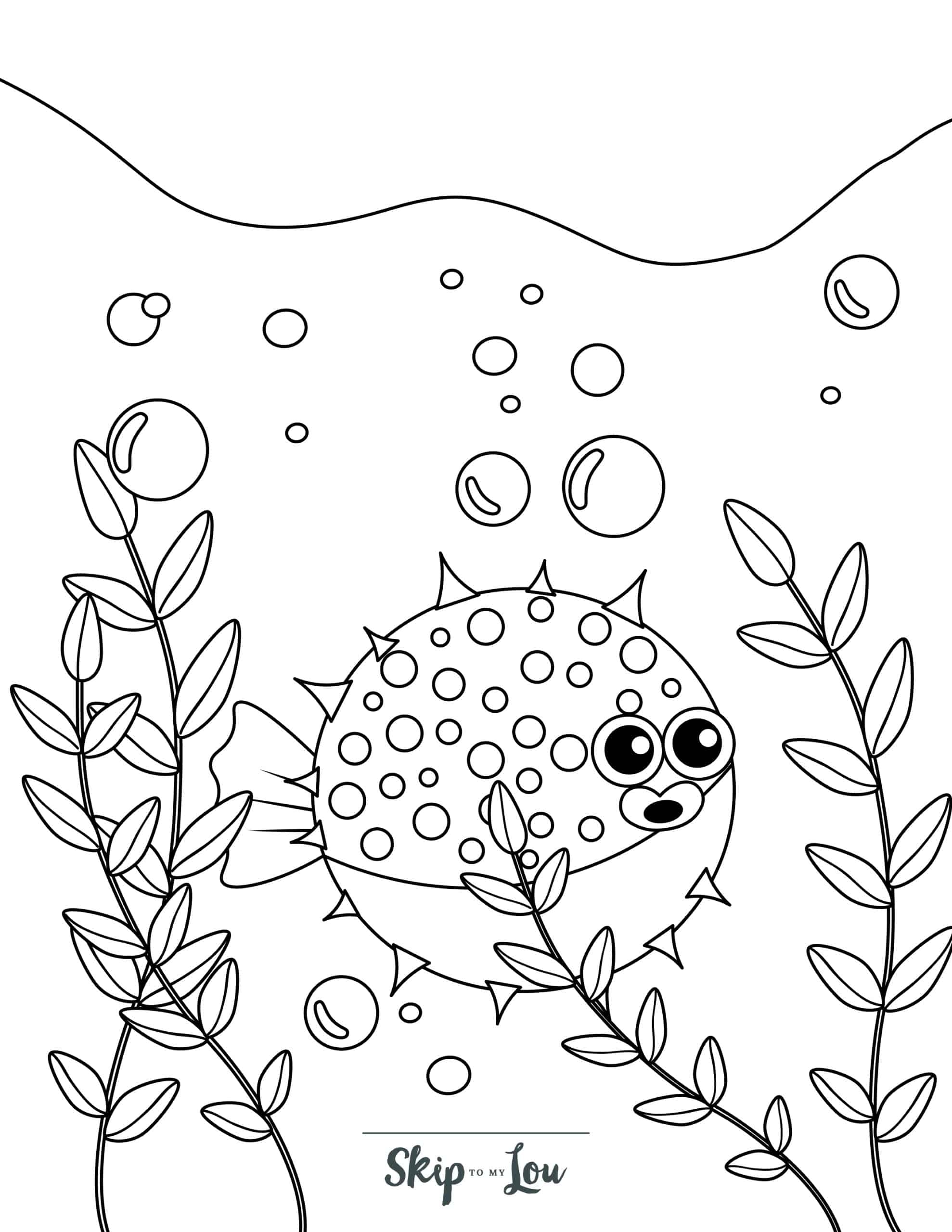 Coloring Page For Fish
