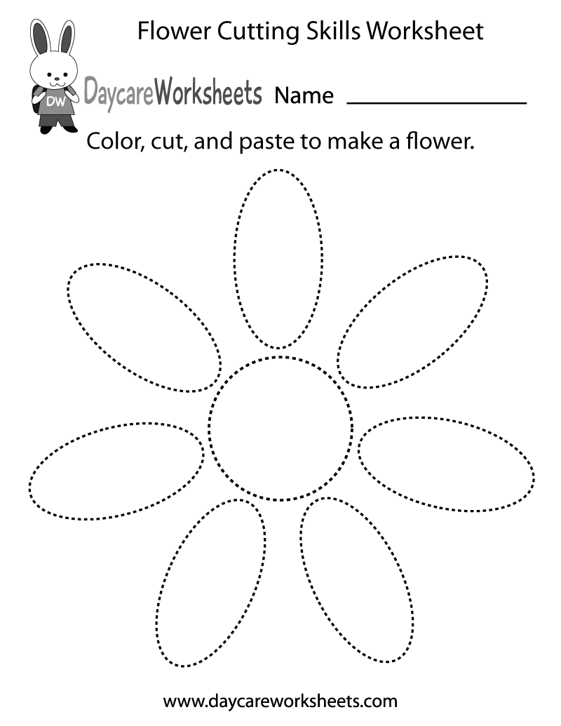 cutting skills worksheets for kindergarten