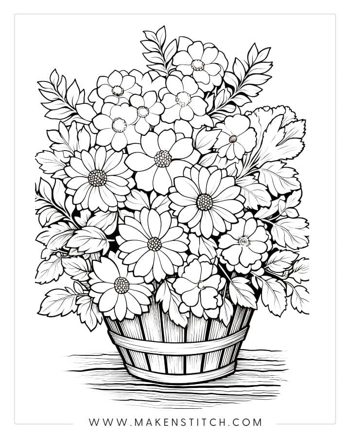 Free Printable Flowers To Color Download Free Printable Flowers To 