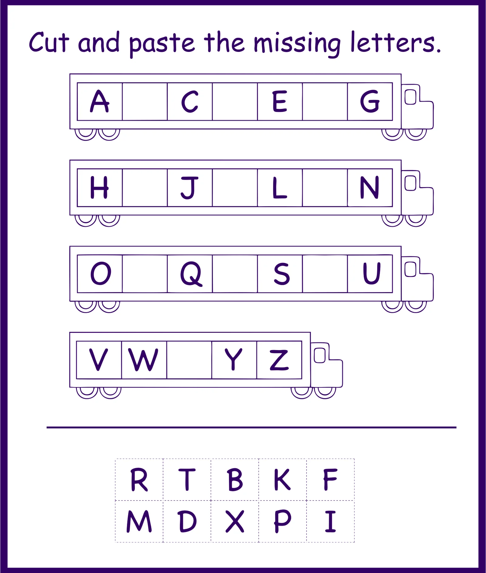 Free Printable For Pre K Worksheets Library