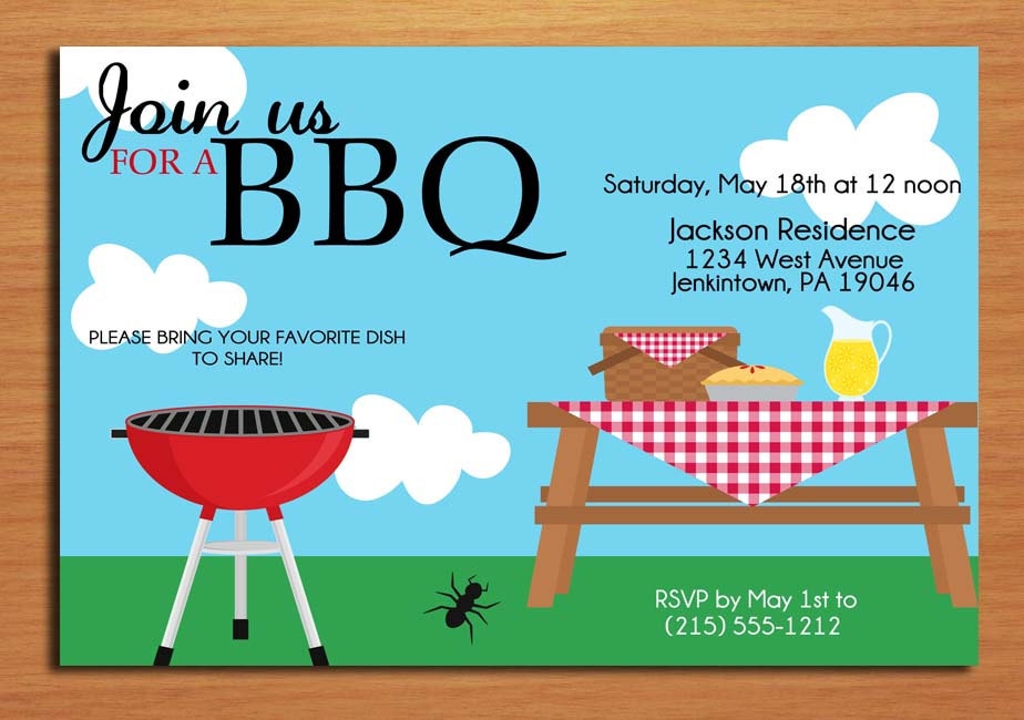 free printable free bbq invitation template word