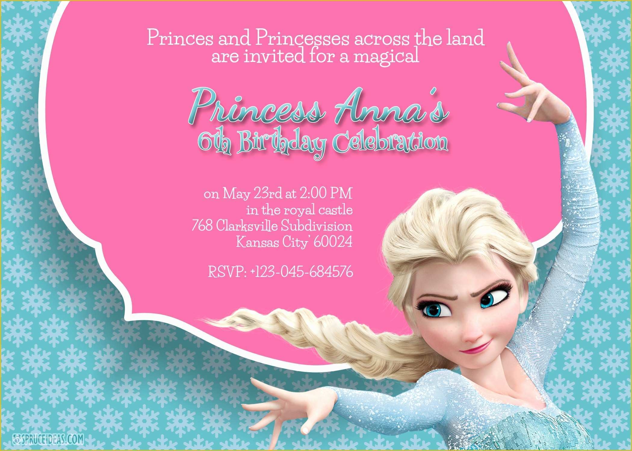 Free Printable Frozen Invitations Templates Of Free Printable Frozen