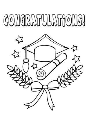 Free Printable Graduation Coloring Cards Cards Create And Print Free