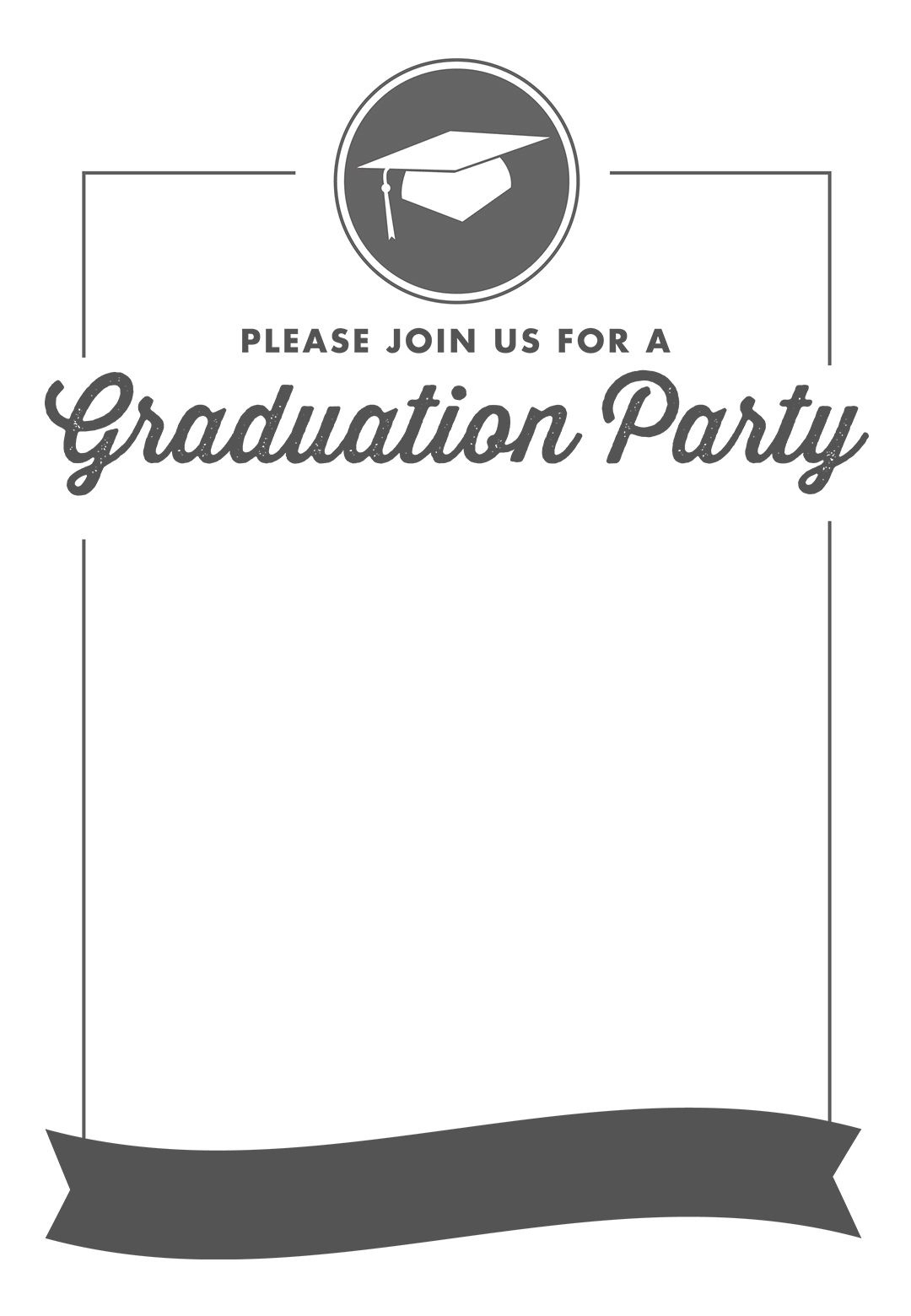 free printable graduation party invitations templates