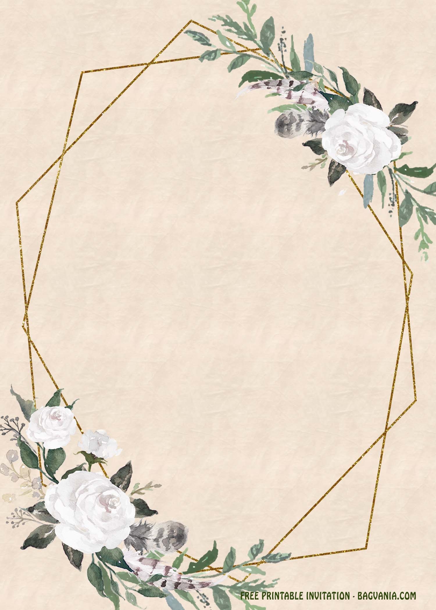 free plain wedding invitation templates