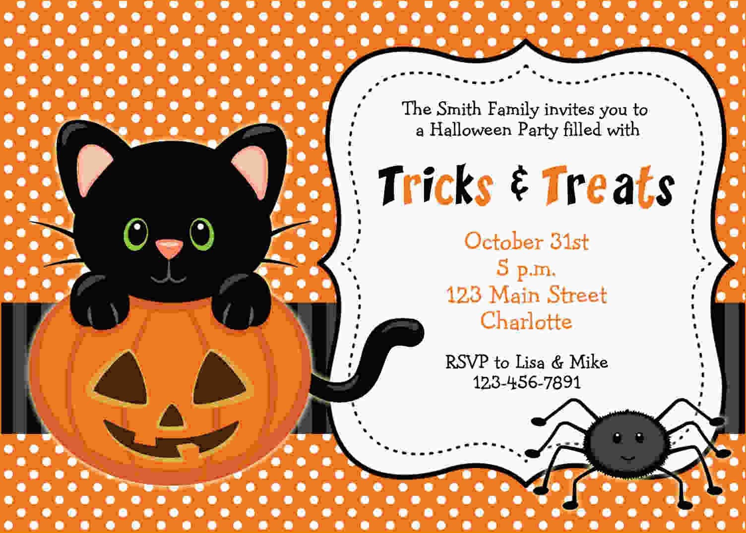 FREE Printable Halloween Invitations Templates Halloween Birthday 