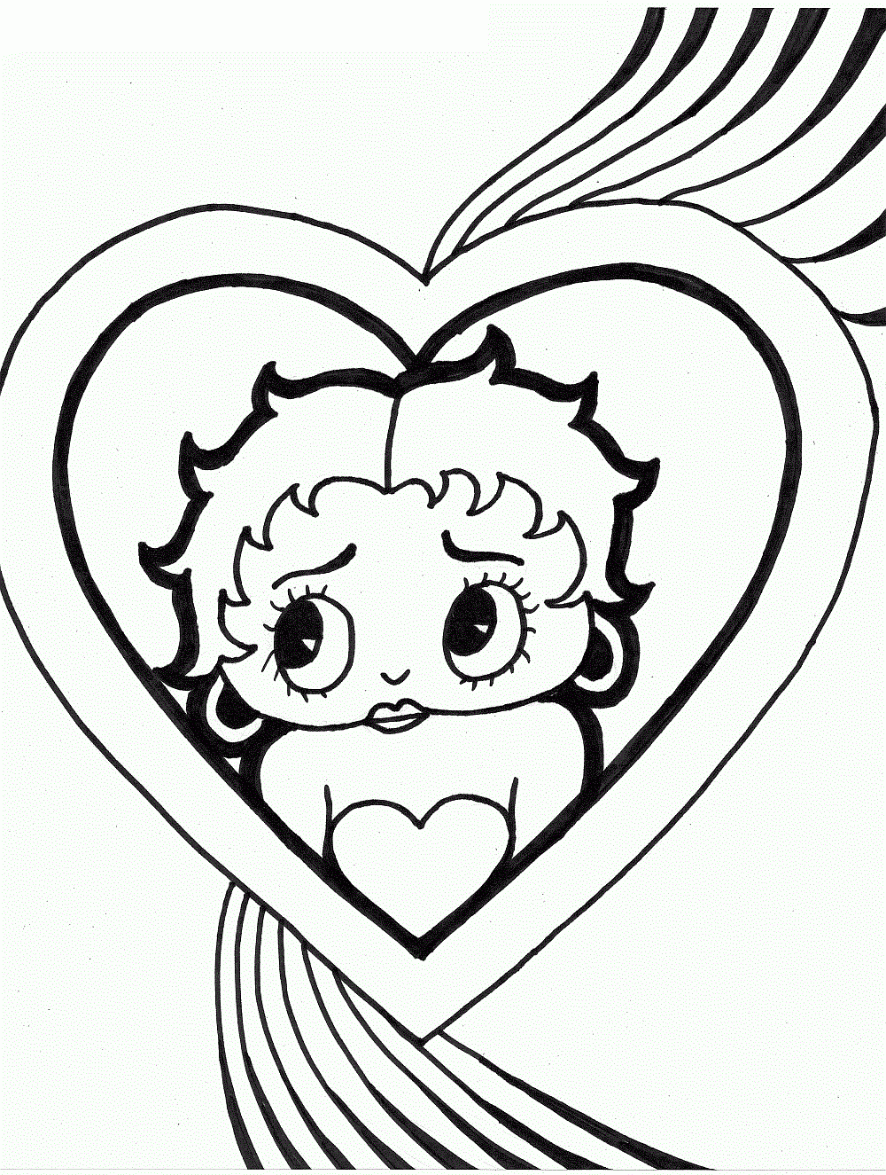 heart coloring pages free