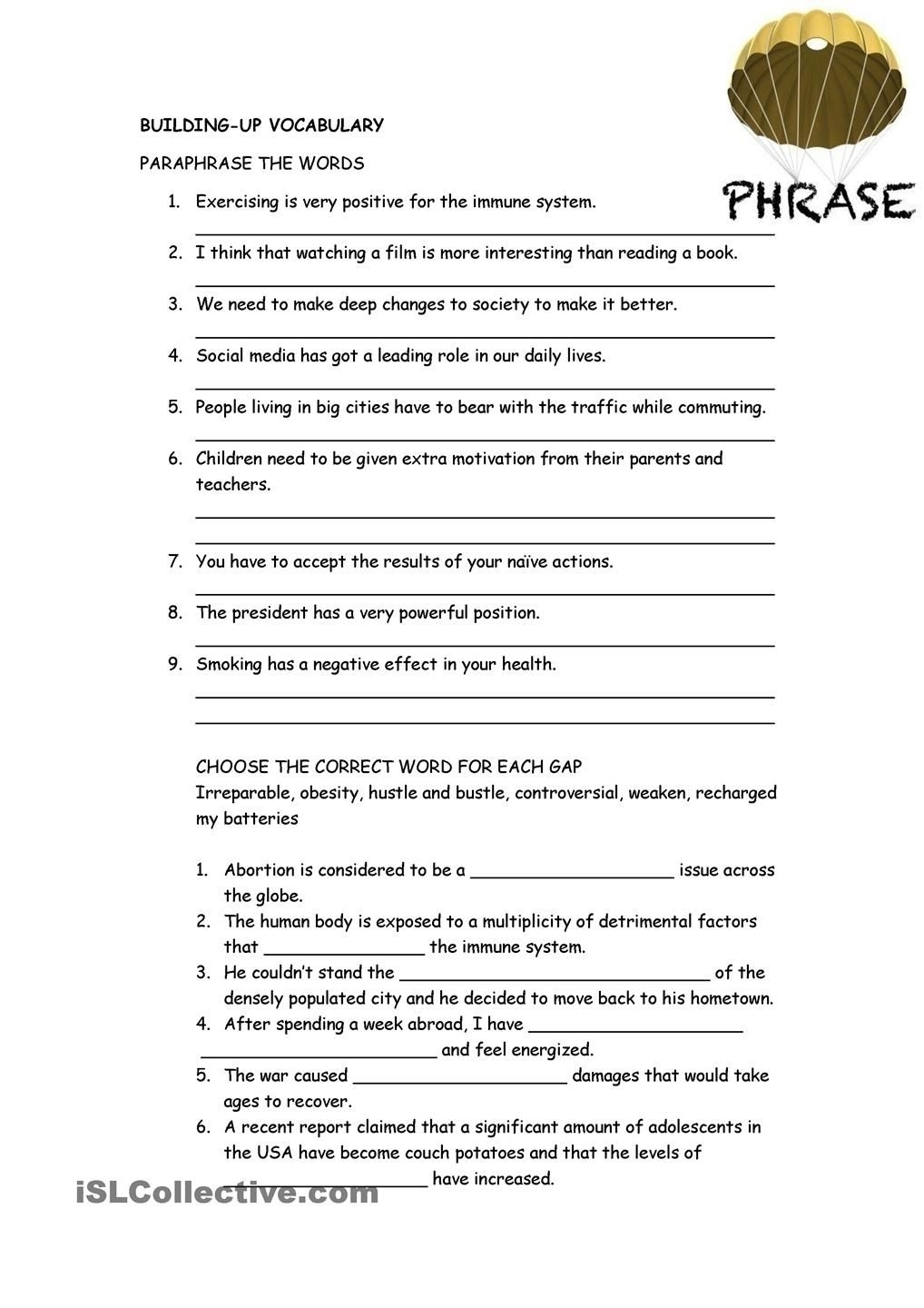 high school free printable nutrition worksheets