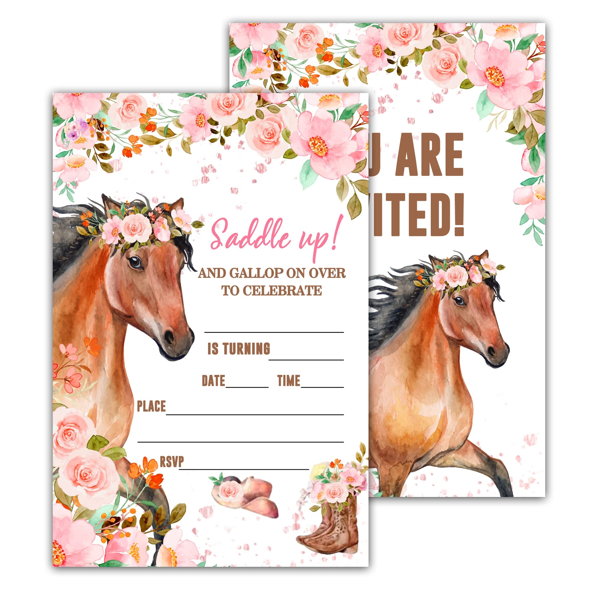 FREE Printable Horse Birthday Invitation Templates Download 50 OFF