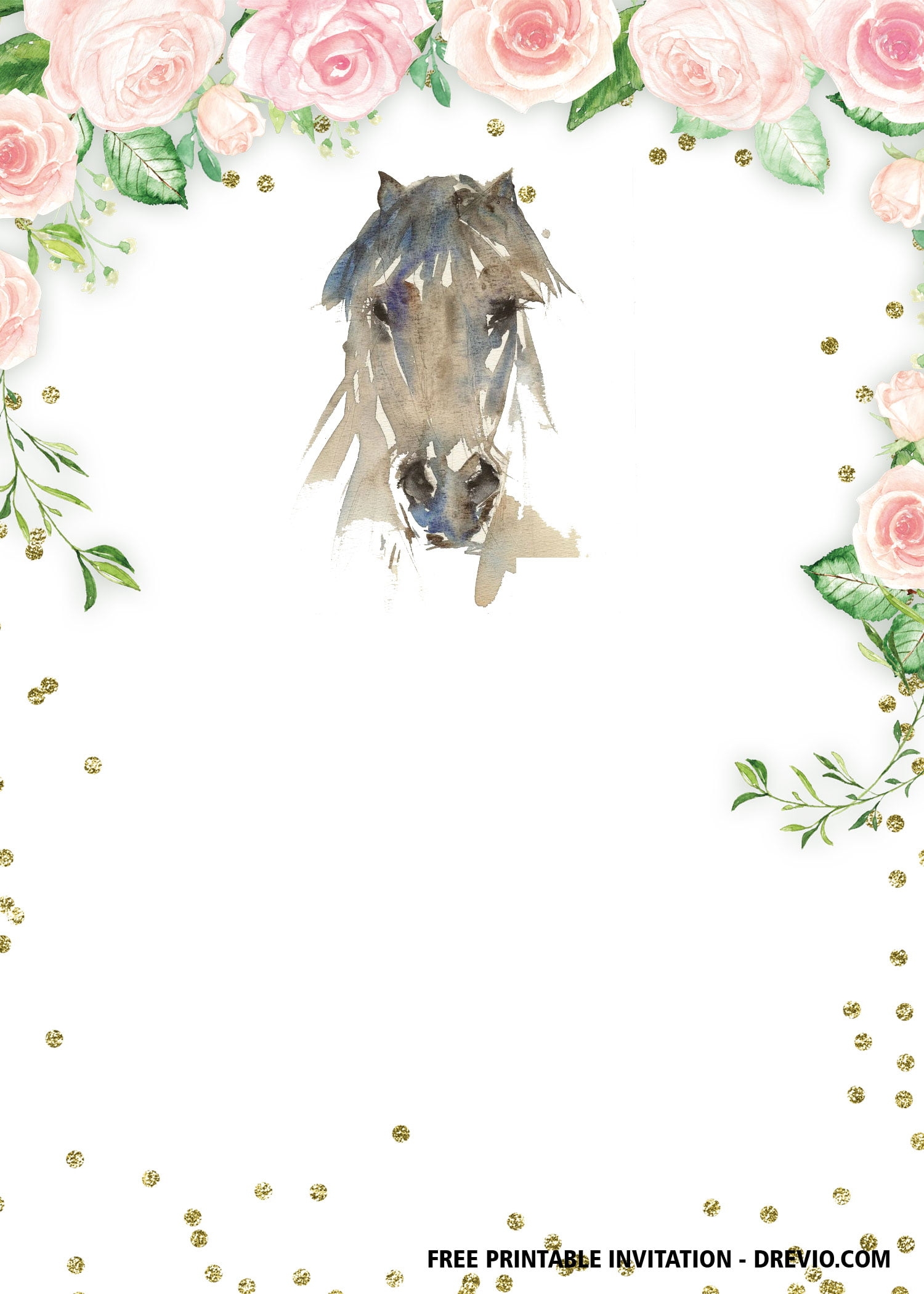 FREE Printable Horse Birthday Invitation Templates Download Hundreds 