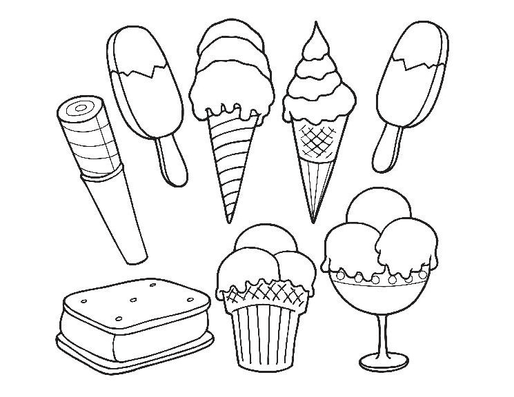Free Printable Ice Cream Coloring Page Free Printable Coloring Pages