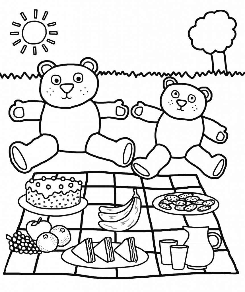 free coloring pages for kindergarten printable