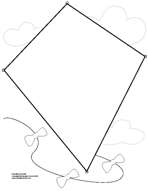 kite template free printable