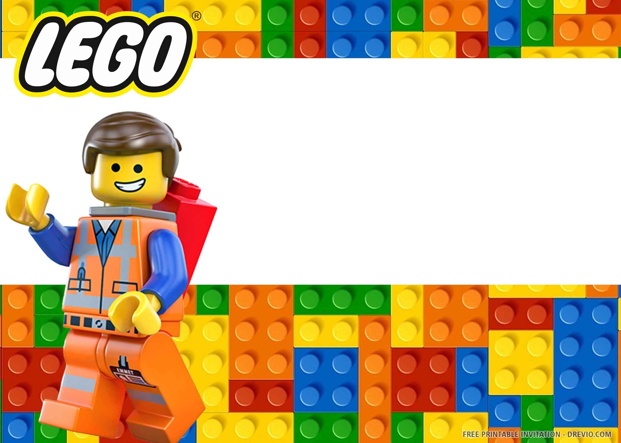 free lego birthday party invitation templates