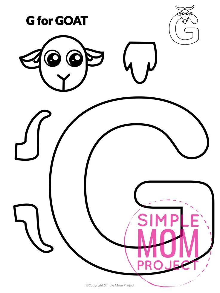 letter g crafts for preschoolers printable