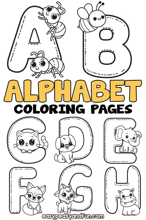 Alphabet Letters Coloring Pages Printable