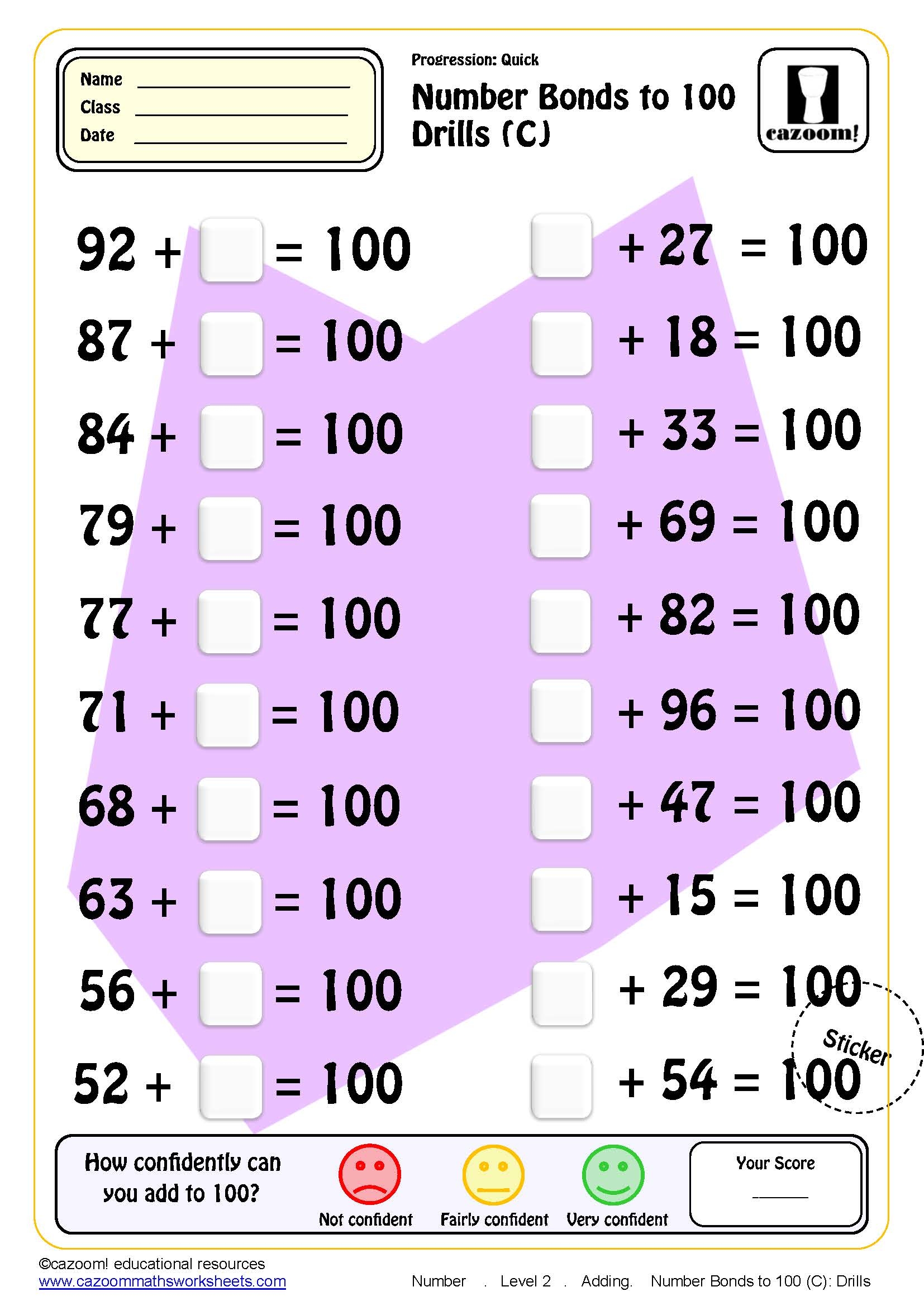 free maths worksheets