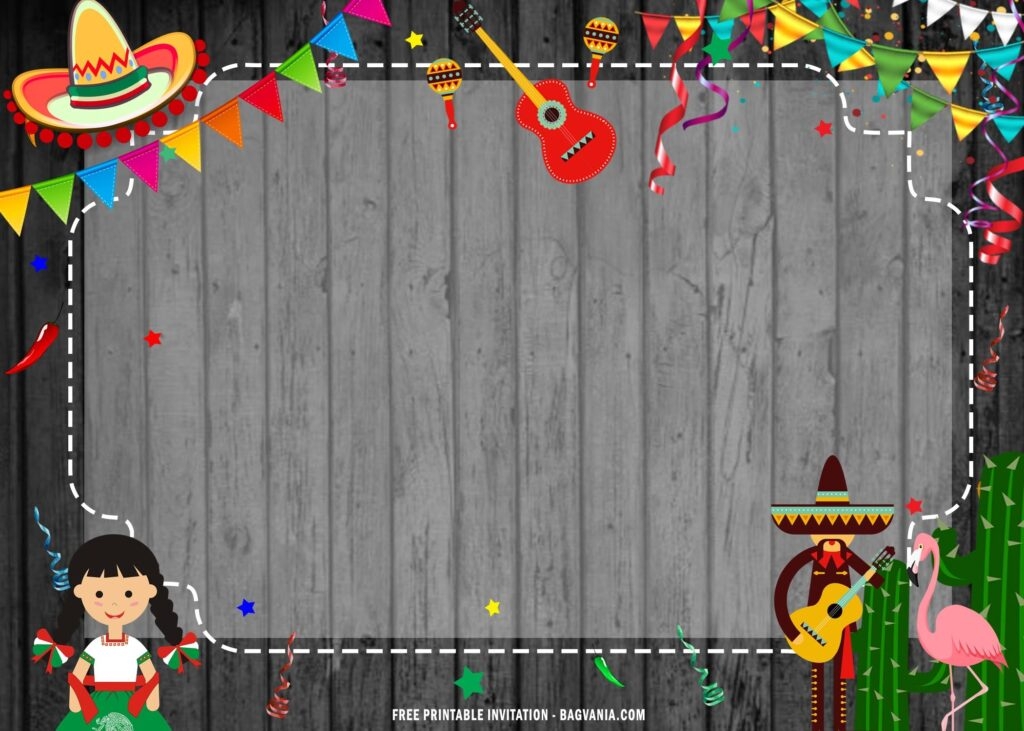 FREE Printable Mexico Fiesta Baby Shower Invitation Templates FREE 