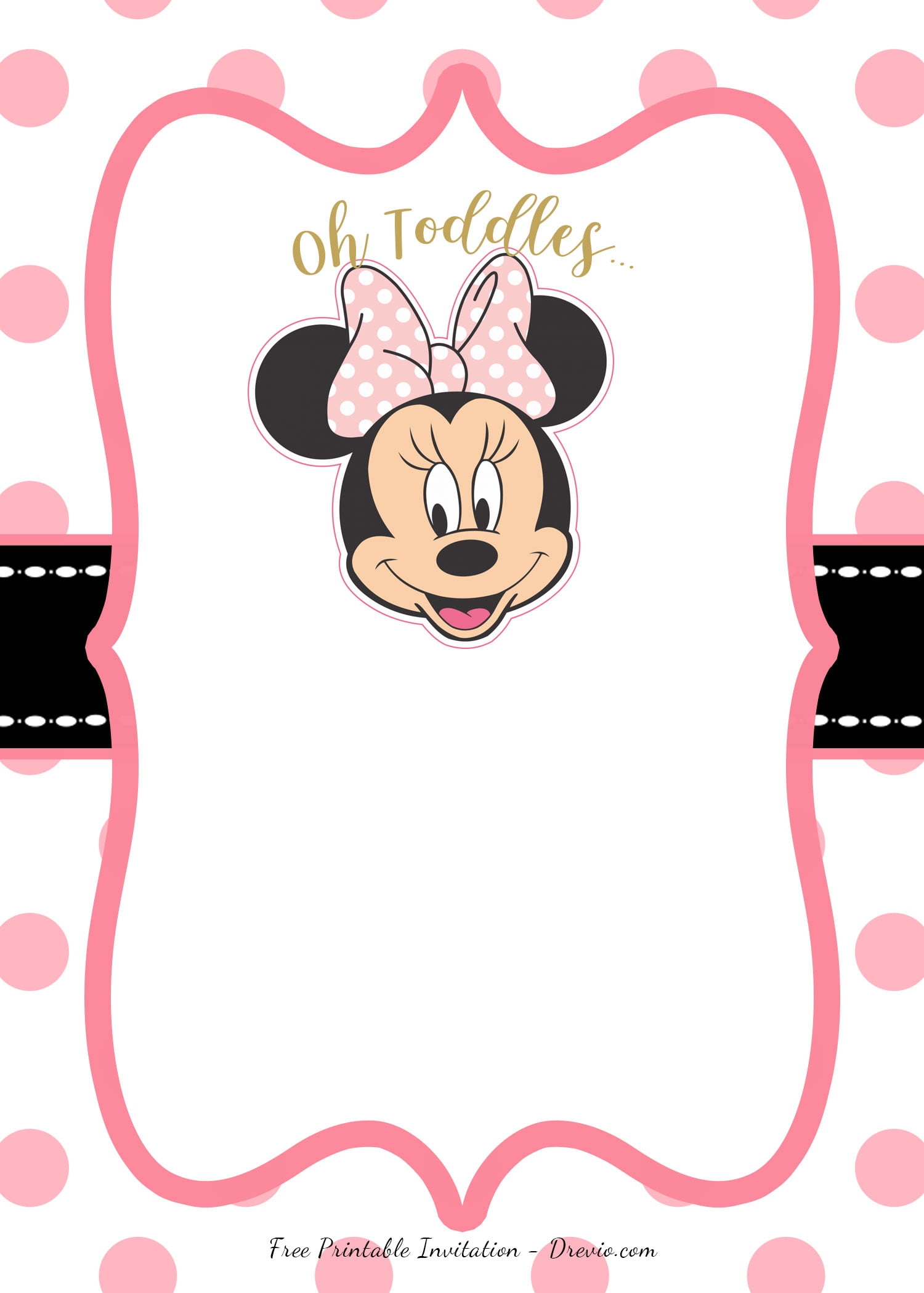 free minnie mouse invitation template