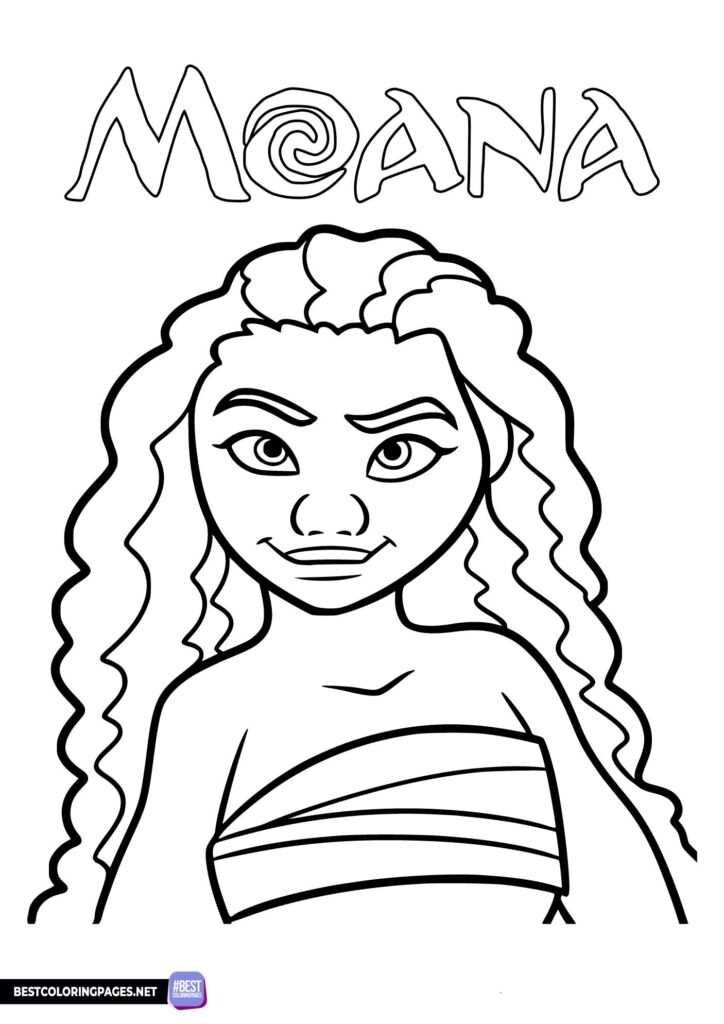 moana coloring pages printable free
