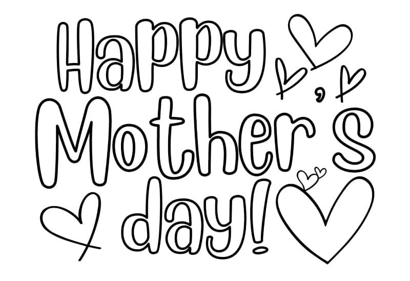 Free Printable Mother S Day Cards To Color Template Printable Mothers