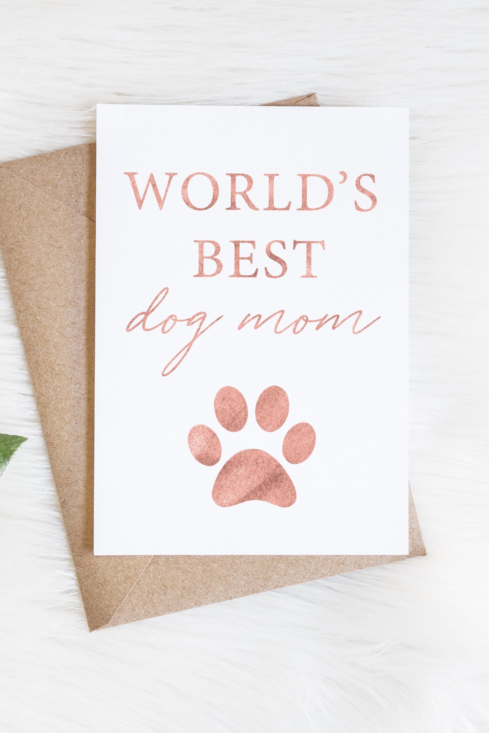 printable mothers day card from the dog